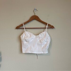Free People Crop Corset Style Tank